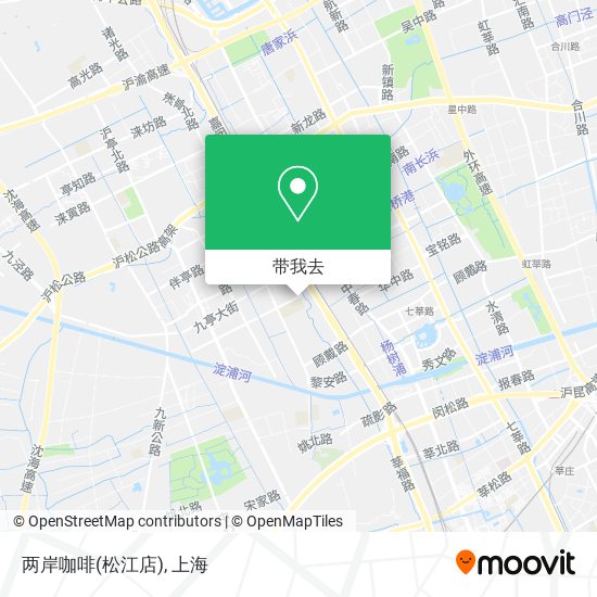 两岸咖啡(松江店)地图