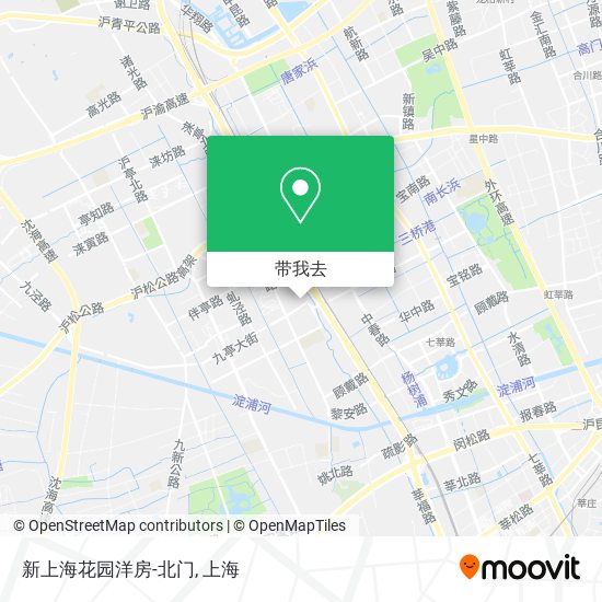 新上海花园洋房-北门地图