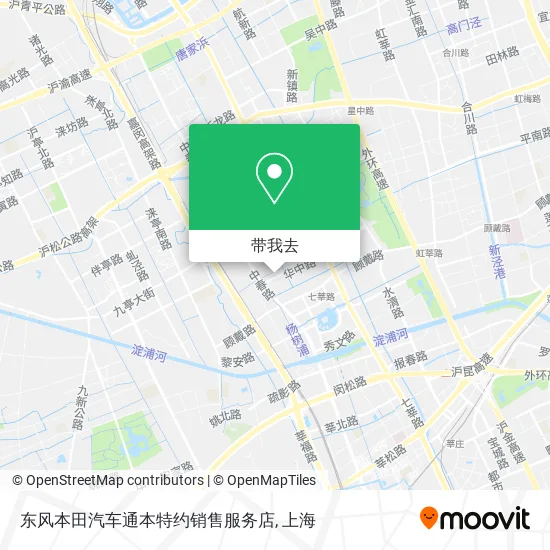 东风本田汽车通本特约销售服务店地图