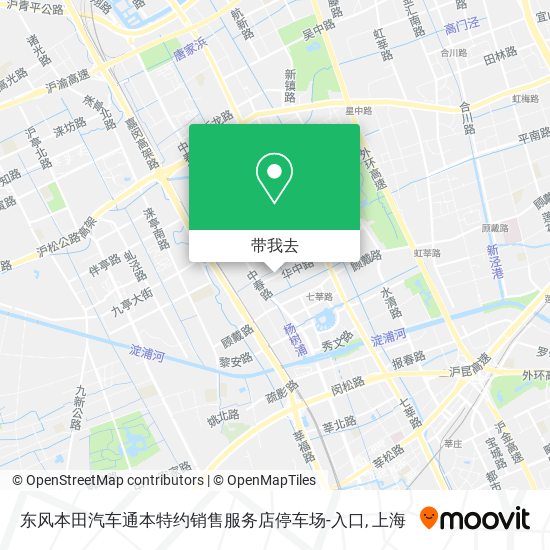 东风本田汽车通本特约销售服务店停车场-入口地图