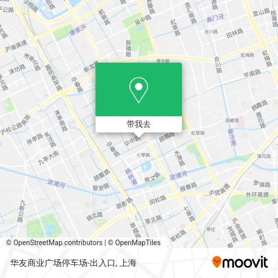 华友商业广场停车场-出入口地图