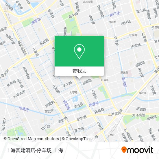 上海富建酒店-停车场地图