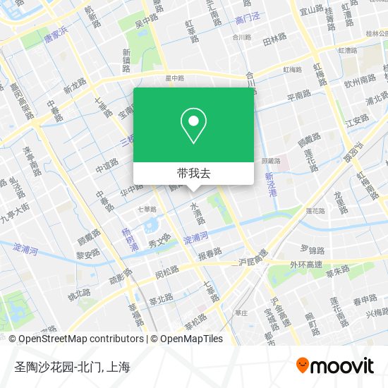 圣陶沙花园-北门地图