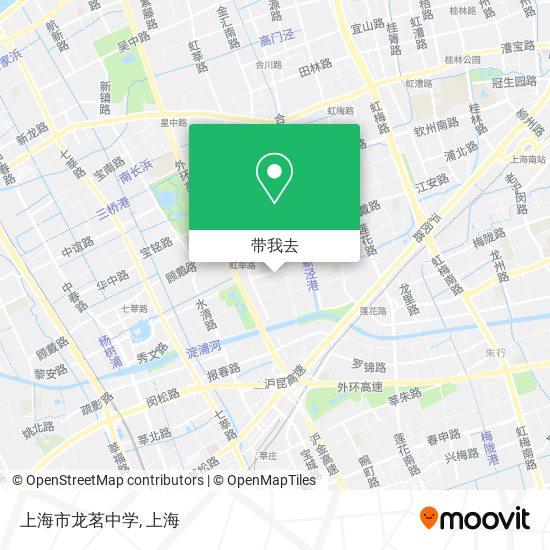 上海市龙茗中学地图