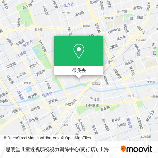 思明堂儿童近视弱视视力训练中心(闵行店)地图