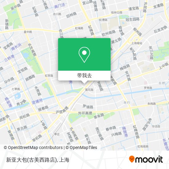 新亚大包(古美西路店)地图