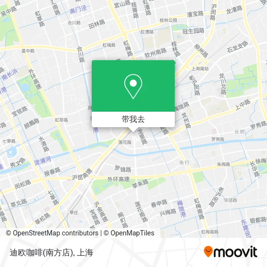 迪欧咖啡(南方店)地图