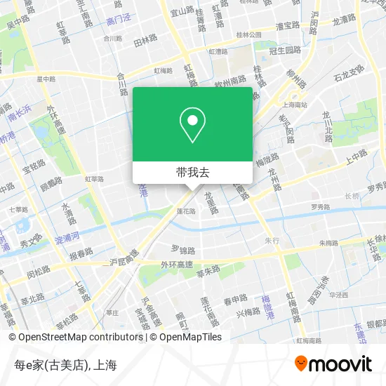每e家(古美店)地图