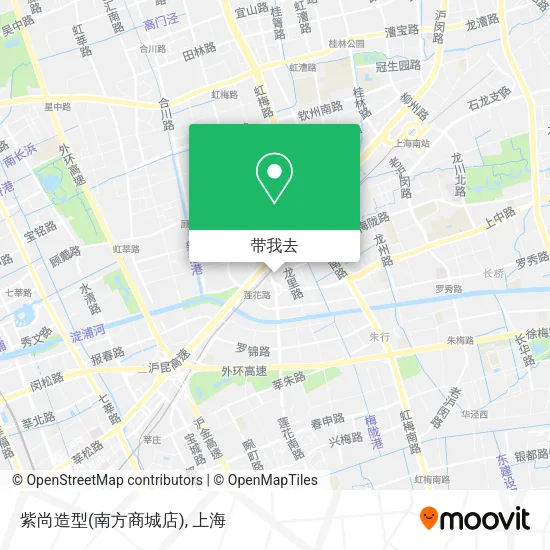 紫尚造型(南方商城店)地图