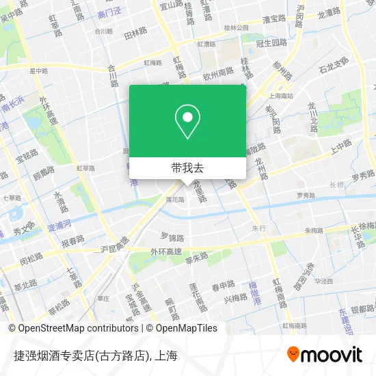捷强烟酒专卖店(古方路店)地图