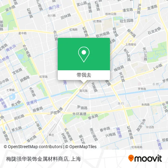 梅陇强华装饰金属材料商店地图