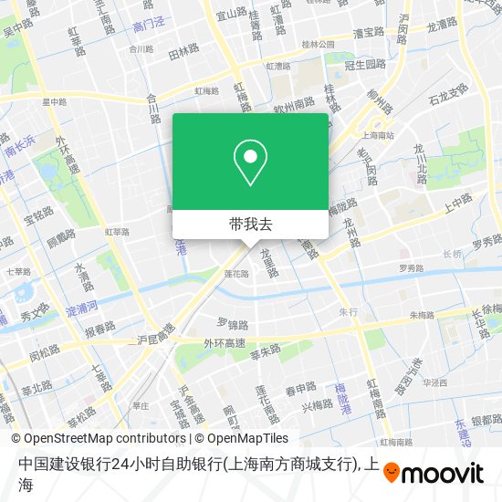 中国建设银行24小时自助银行(上海南方商城支行)地图