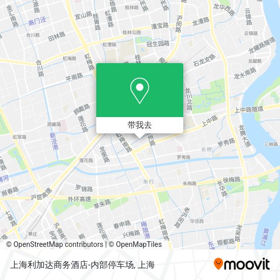 上海利加达商务酒店-内部停车场地图