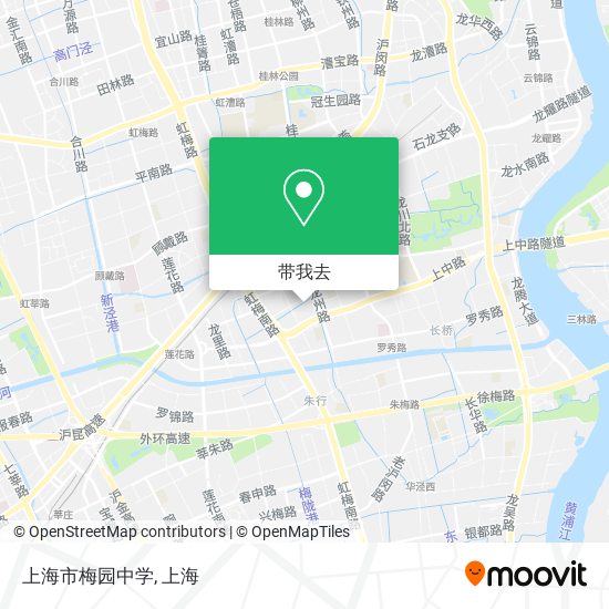 上海市梅园中学地图