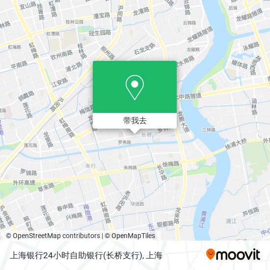 上海银行24小时自助银行(长桥支行)地图