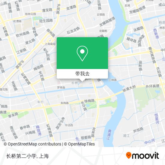 长桥第二小学地图