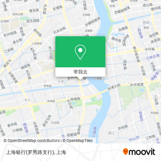 上海银行(罗秀路支行)地图