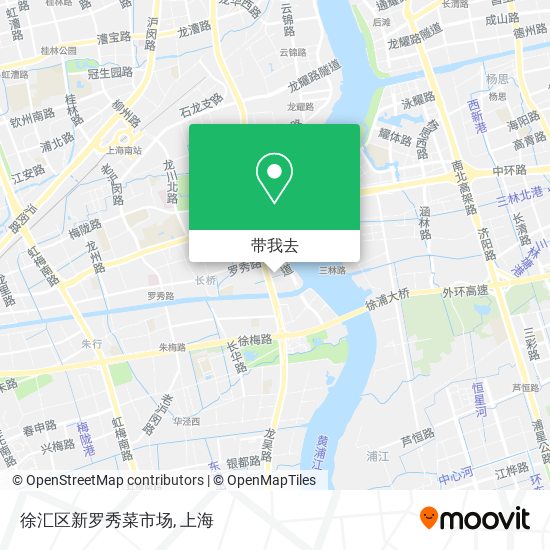 徐汇区新罗秀菜市场地图