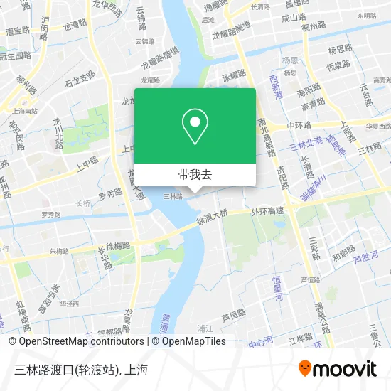 三林路渡口(轮渡站)地图