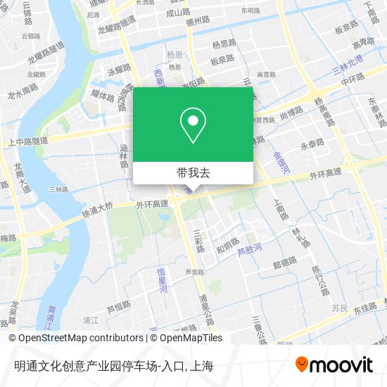 明通文化创意产业园停车场-入口地图