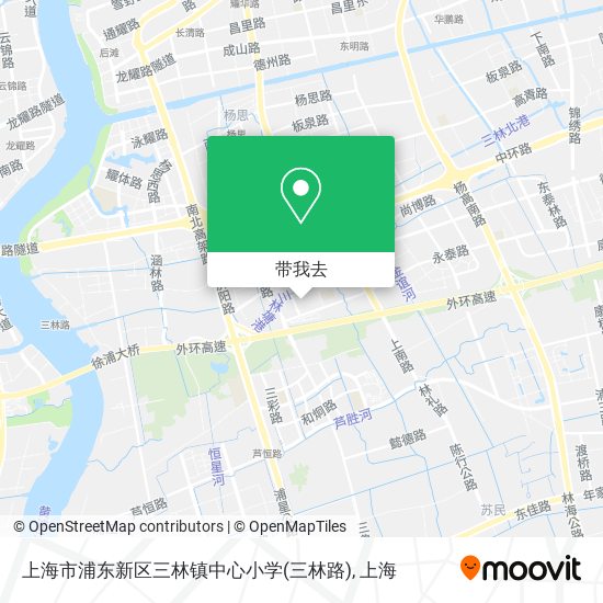 上海市浦东新区三林镇中心小学(三林路)地图