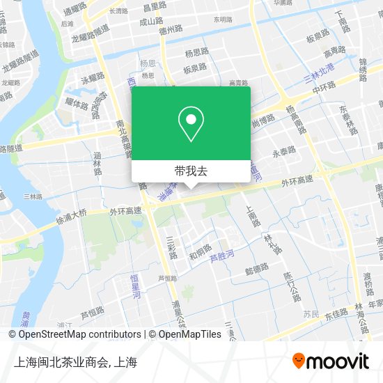 上海闽北茶业商会地图