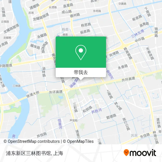 浦东新区三林图书馆地图