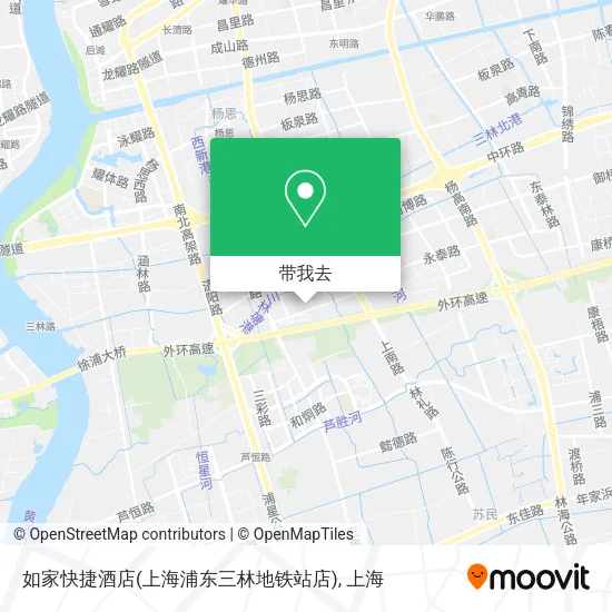 如家快捷酒店(上海浦东三林地铁站店)地图