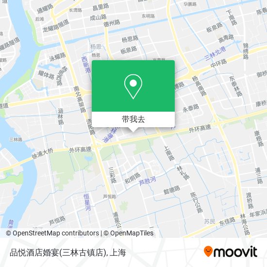 品悦酒店婚宴(三林古镇店)地图