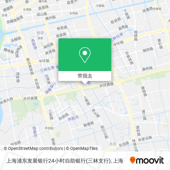 上海浦东发展银行24小时自助银行(三林支行)地图