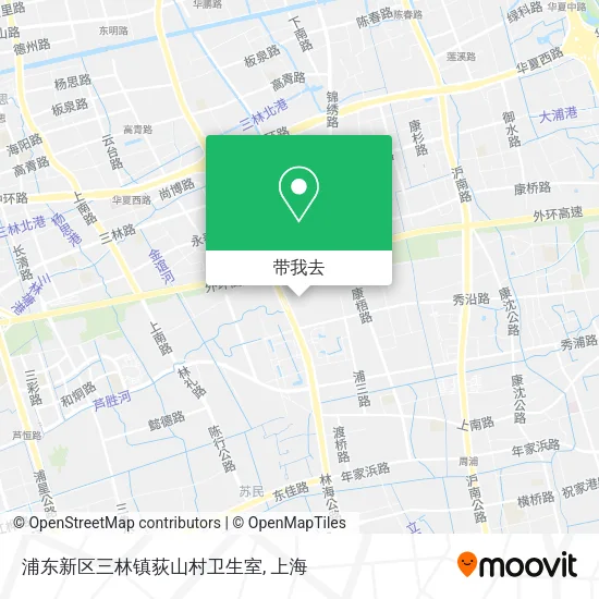 浦东新区三林镇荻山村卫生室地图