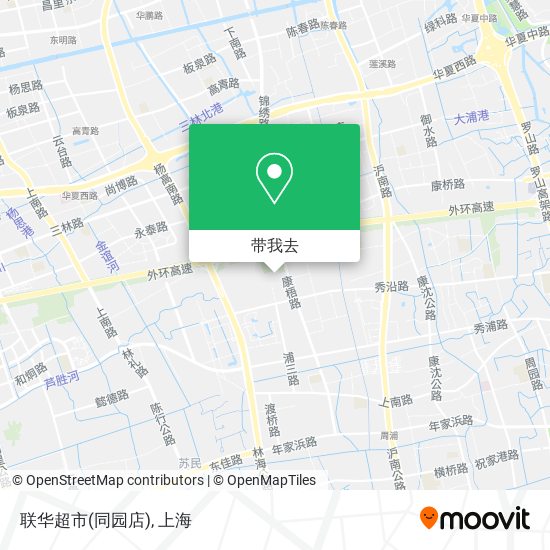 联华超市(同园店)地图