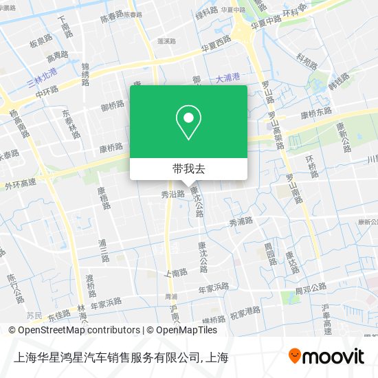上海华星鸿星汽车销售服务有限公司地图