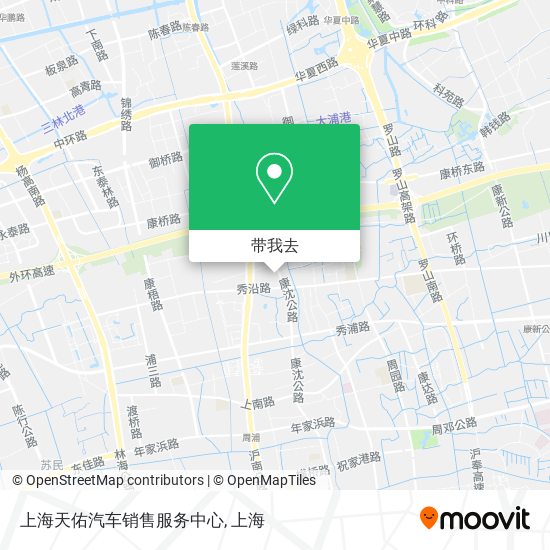 上海天佑汽车销售服务中心地图
