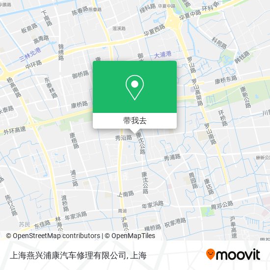 上海燕兴浦康汽车修理有限公司地图