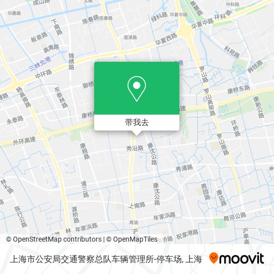 上海市公安局交通警察总队车辆管理所-停车场地图