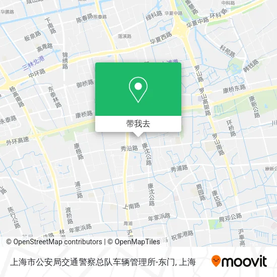 上海市公安局交通警察总队车辆管理所-东门地图