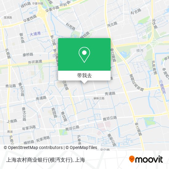 上海农村商业银行(横沔支行)地图