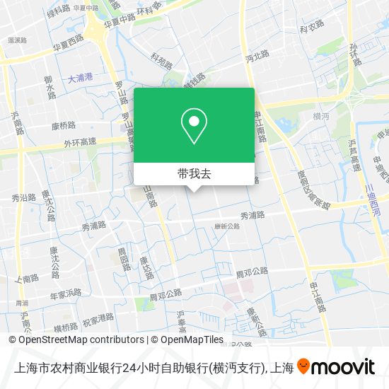 上海市农村商业银行24小时自助银行(横沔支行)地图