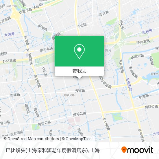 巴比馒头(上海亲和源老年度假酒店东)地图