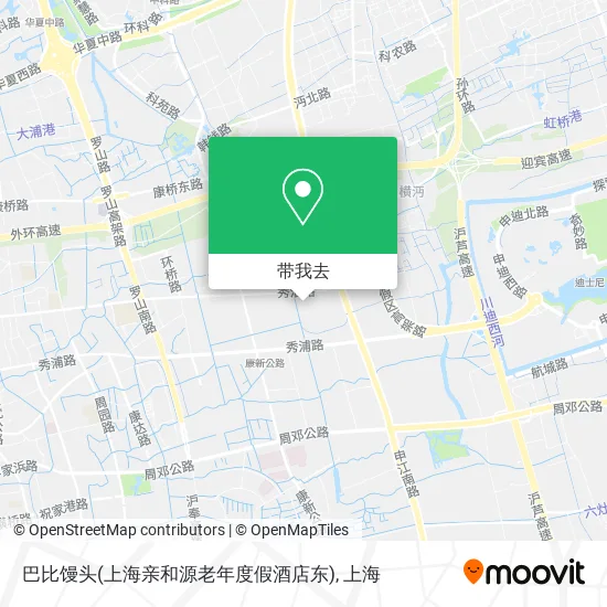 巴比馒头(上海亲和源老年度假酒店东)地图