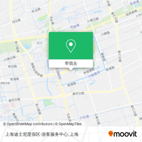 上海迪士尼度假区-游客服务中心地图