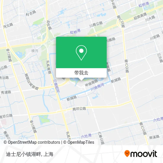 迪士尼小镇湖畔地图