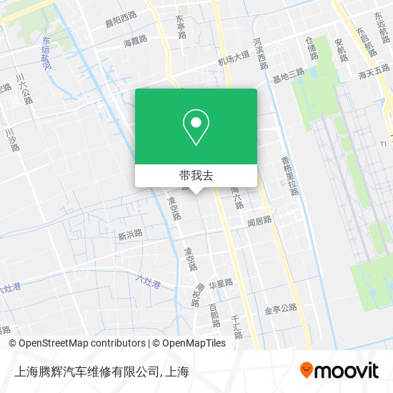 上海腾辉汽车维修有限公司地图