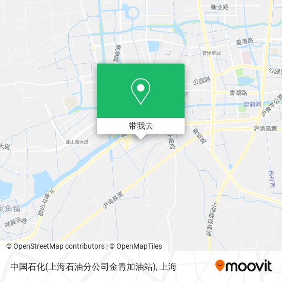 中国石化(上海石油分公司金青加油站)地图