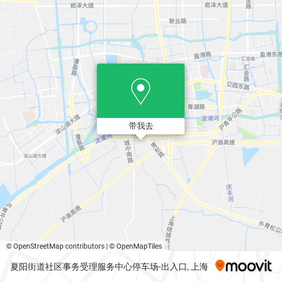 夏阳街道社区事务受理服务中心停车场-出入口地图