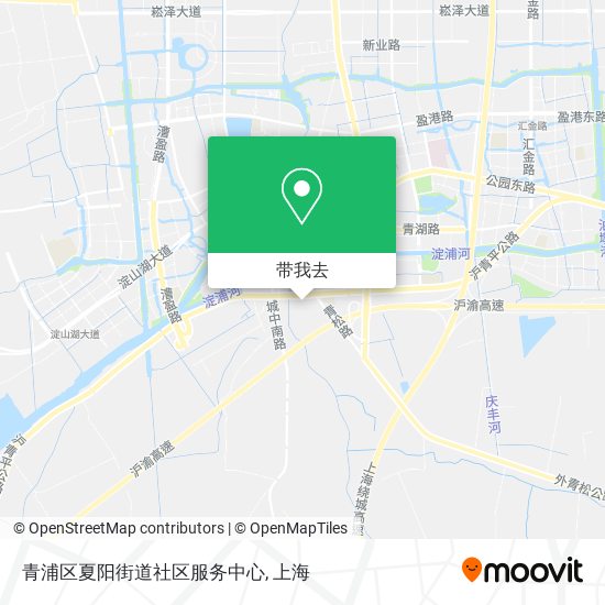 青浦区夏阳街道社区服务中心地图