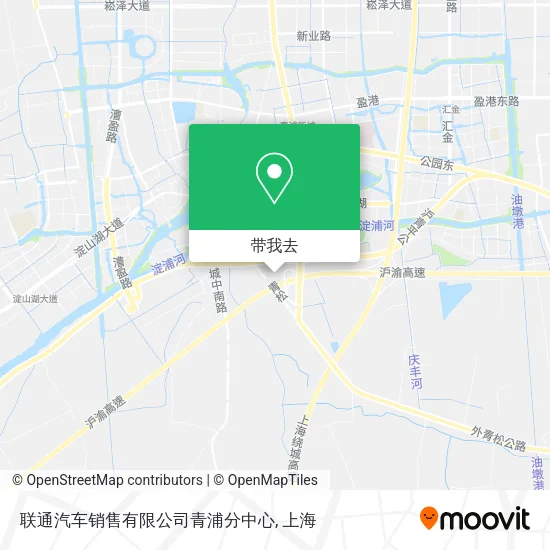 联通汽车销售有限公司青浦分中心地图