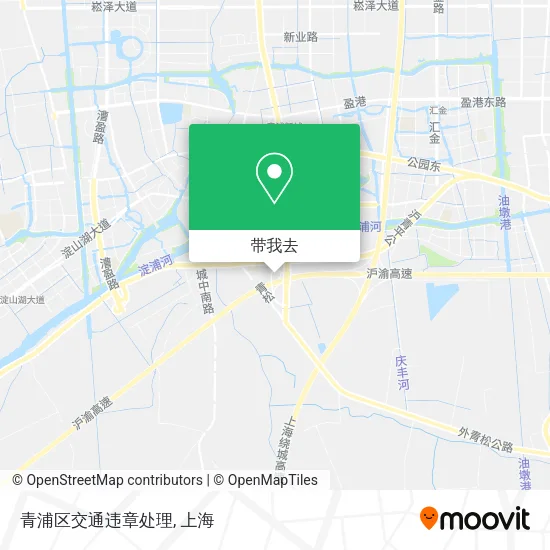 青浦区交通违章处理地图