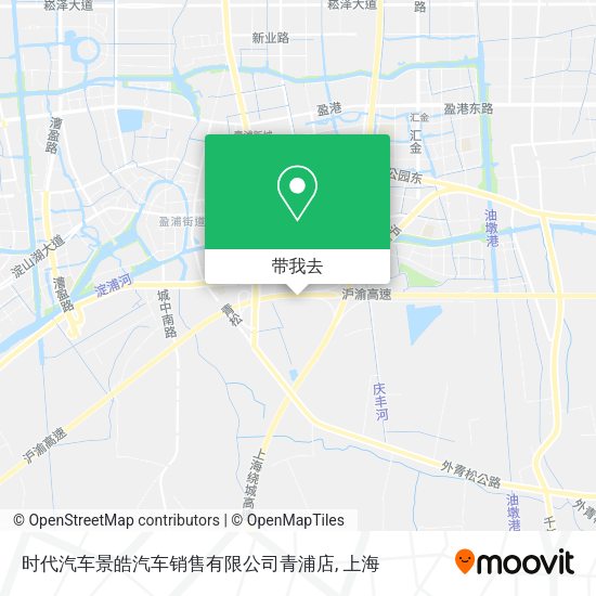 时代汽车景皓汽车销售有限公司青浦店地图